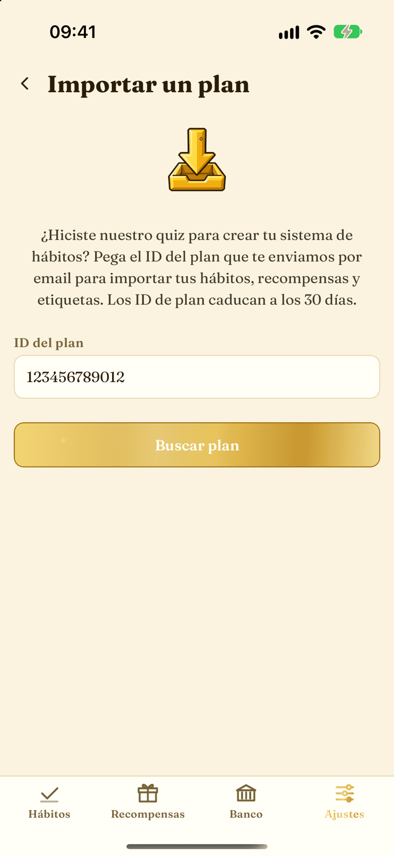 Importar un plan compartido