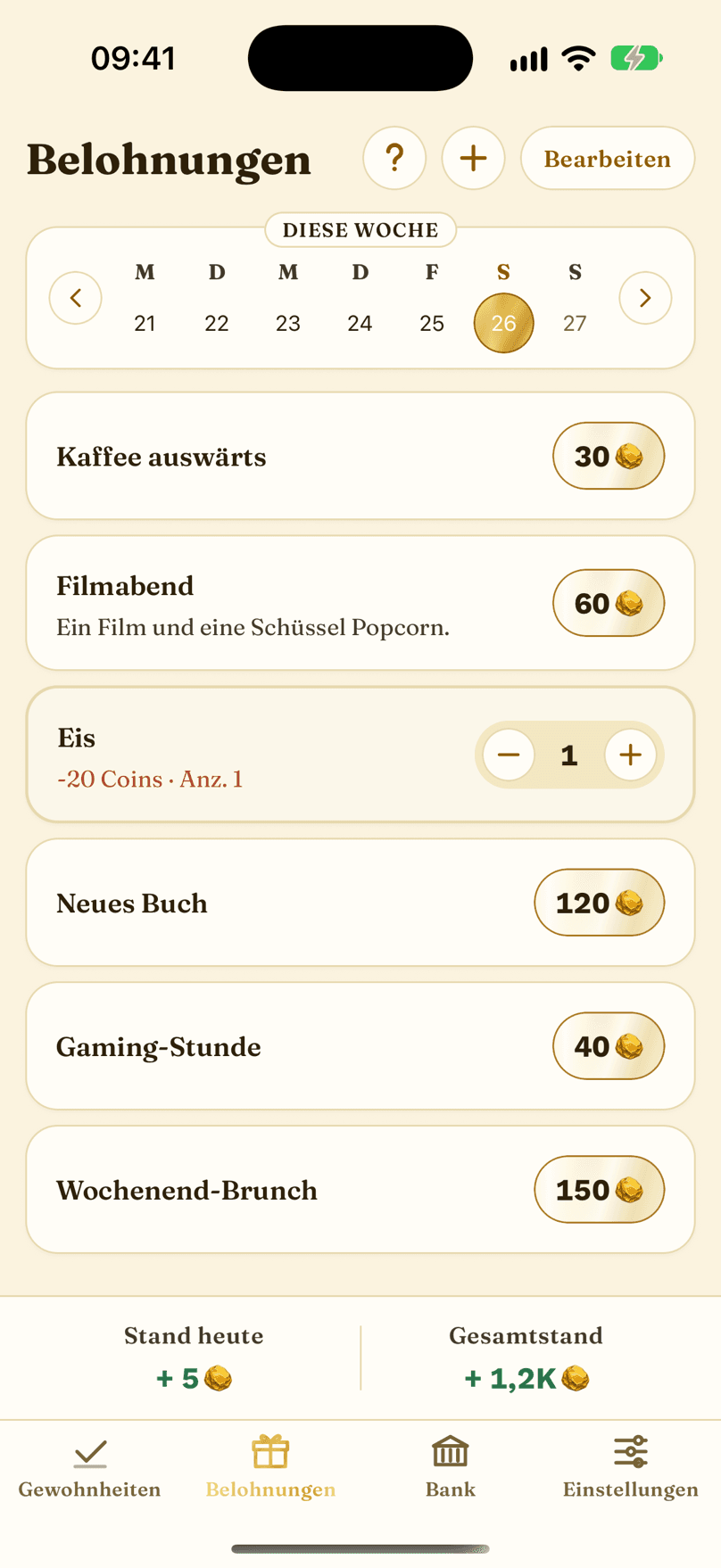 Belohnungen