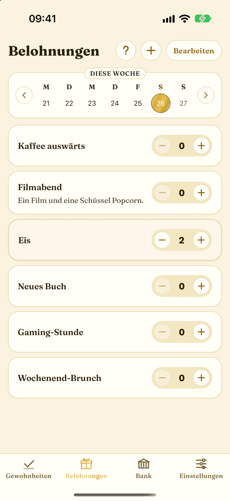 Belohnungen