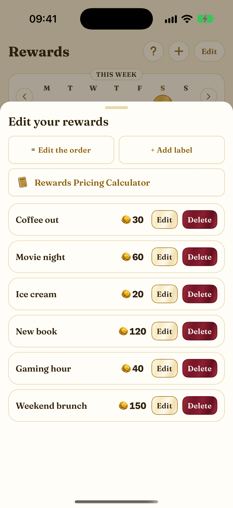 Edit Your Rewards