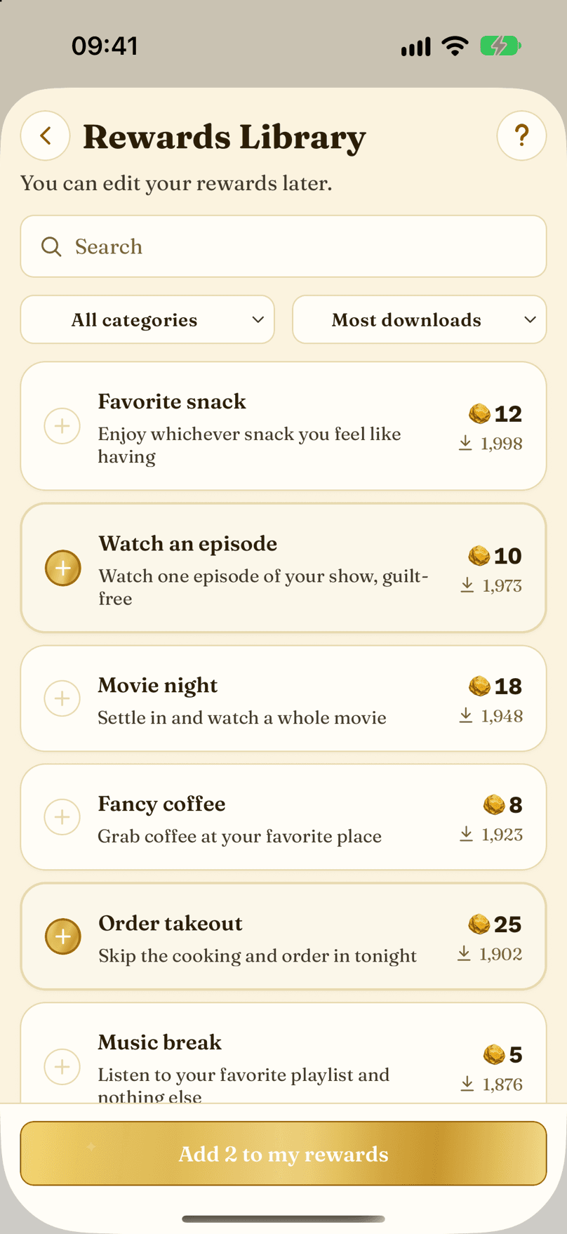 Rewards Library