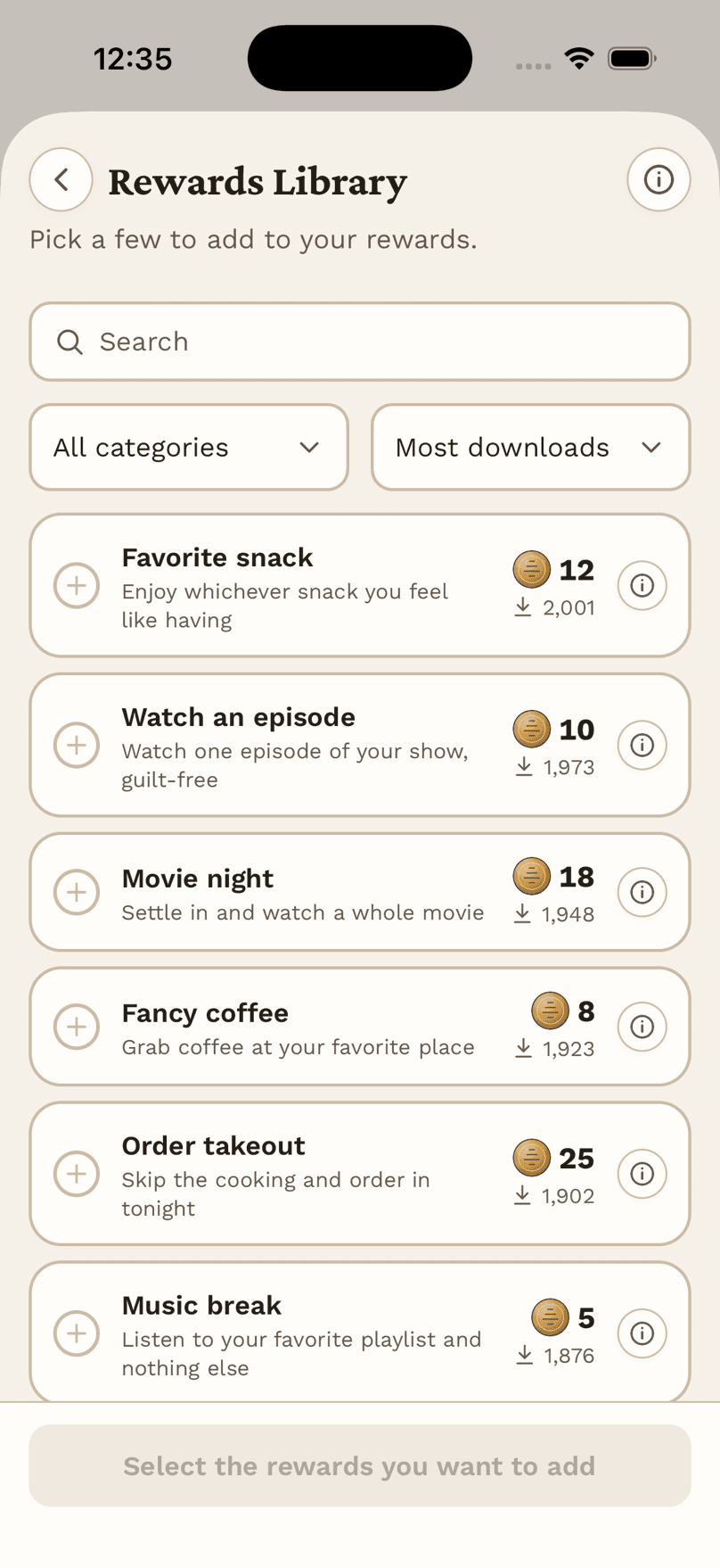 Rewards Library