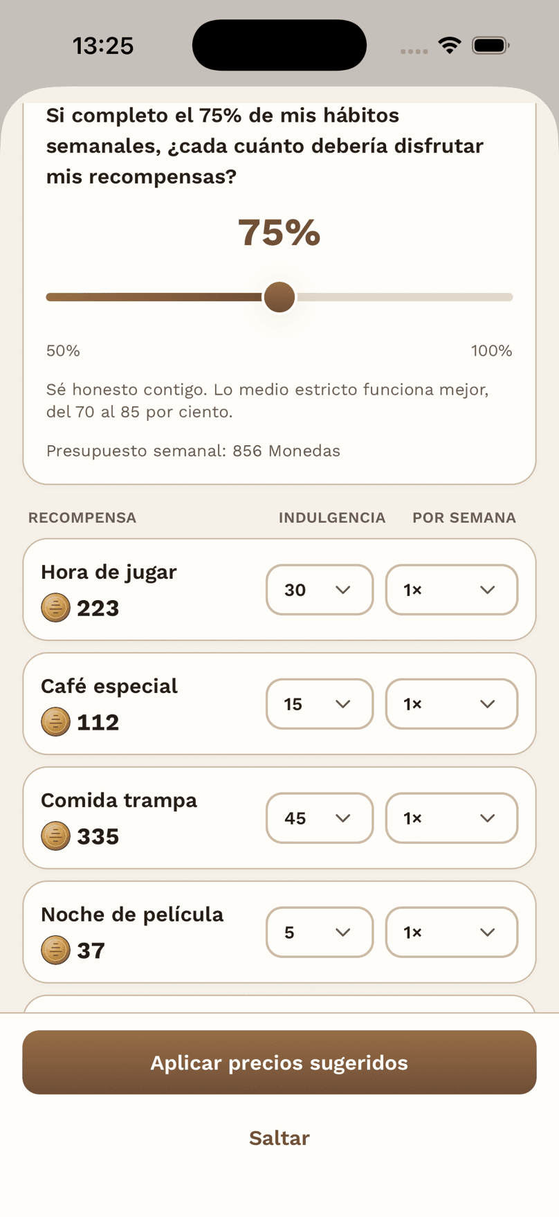 Calculadora de precios