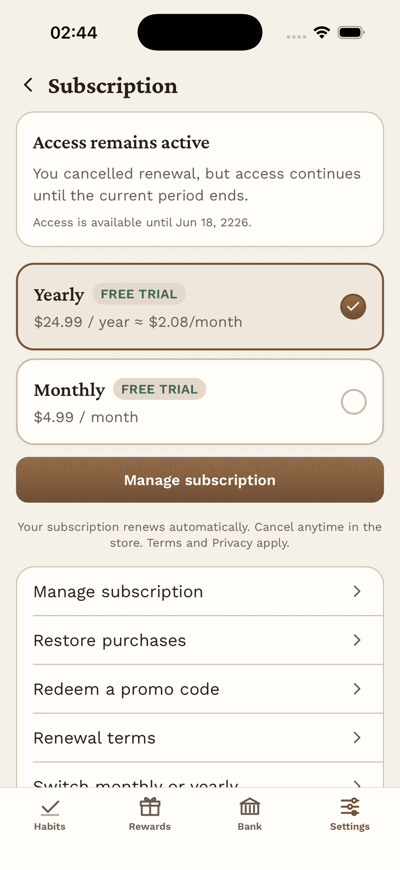 The Subscription